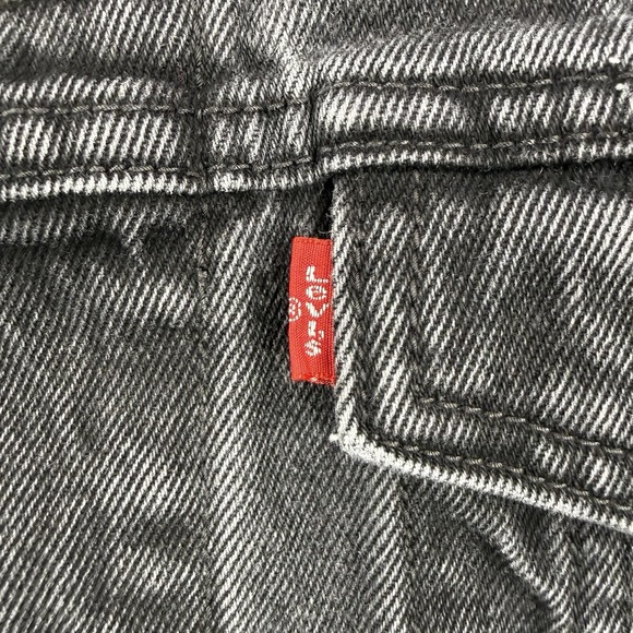 Vintage Levis Jacket Mens Large Black Faded Trucker Denim Type 3 Jean 70507 - Picture 6 of 16